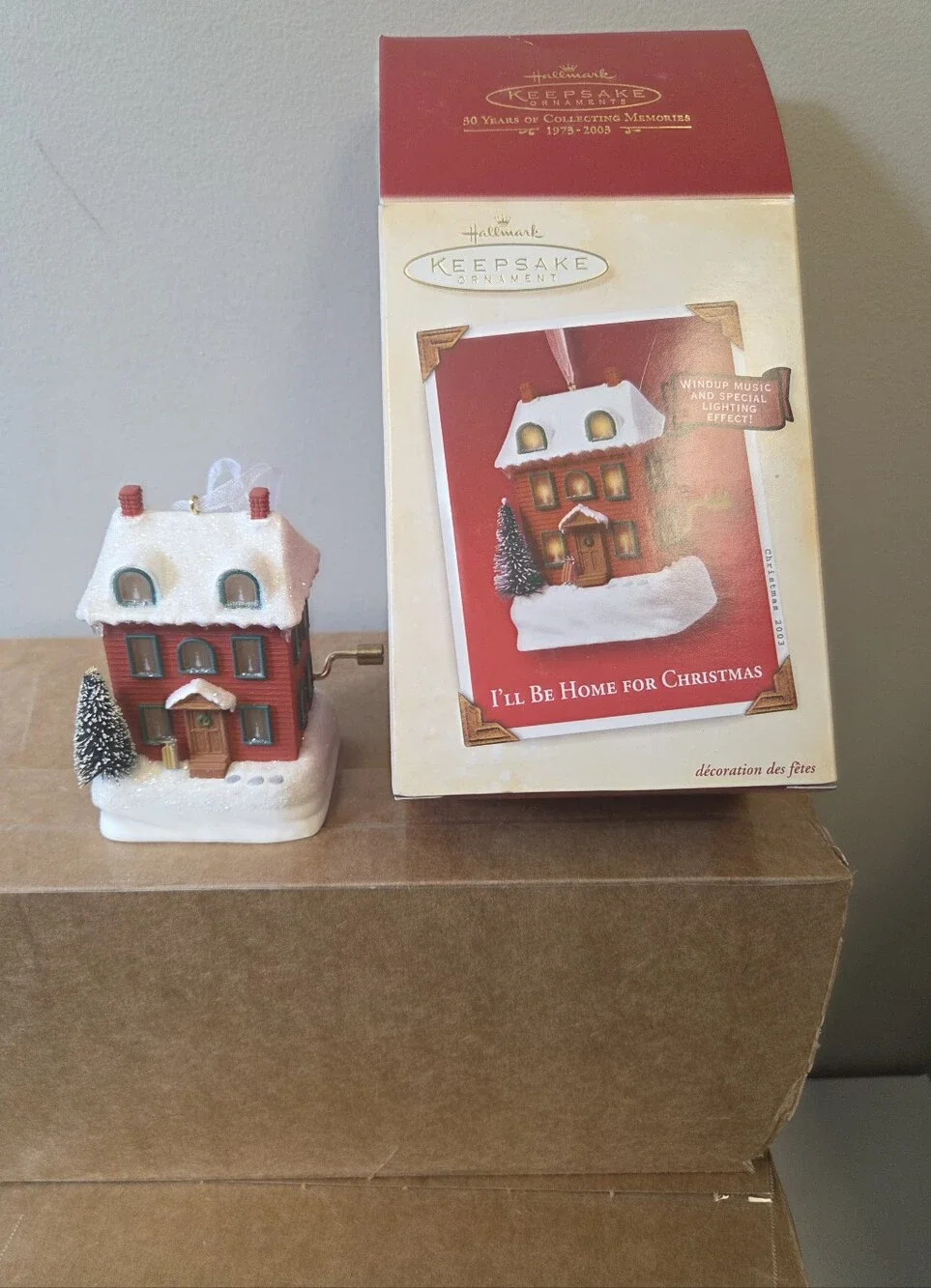 Set of 3 Hallmark Christmas Ornaments--Excellent Condition--Santa, Noah's Ark